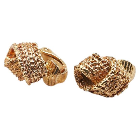 Christian Dior Gold Plated Earrings - Picture 1 of 5